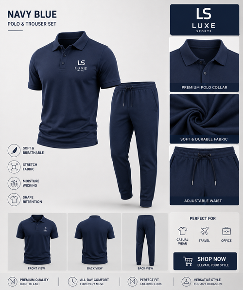 POLO SET Navy blue