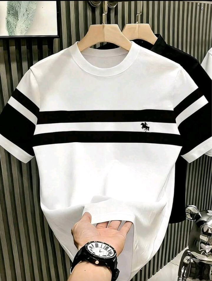 Premium Striped Cotton T-Shirt – LUXESTITCH